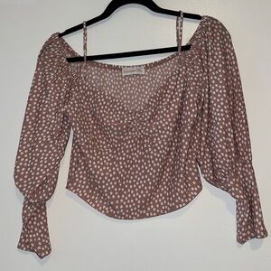 Cold Shoulder Pink Top